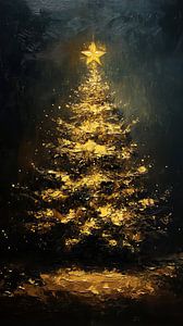 Weihnachtsstern | Goldener Weihnachtsbaum