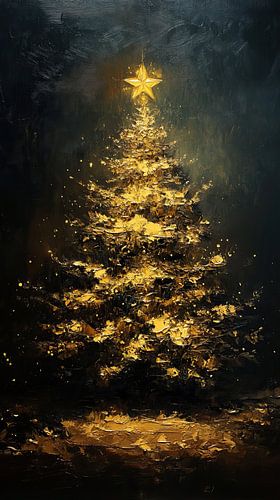 Kerstster | Gouden Kerstboom van De Mooiste Kunst