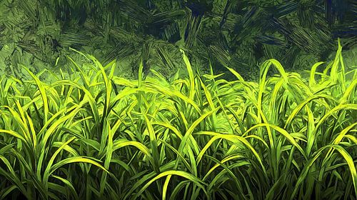 Wild, vrijgroeiend groen
