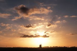 Molen de Eendracht bij Kimswerd