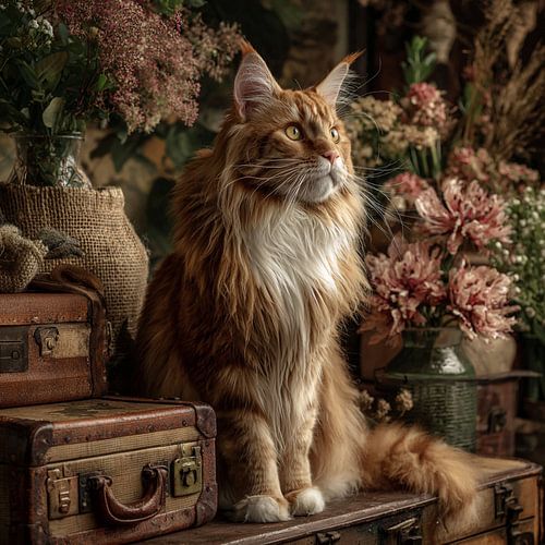 Maine Coon kat vintage 1