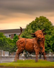 Die Kraft von Amersfoort – Der Stier im Abendglanz von Marco Hoogma