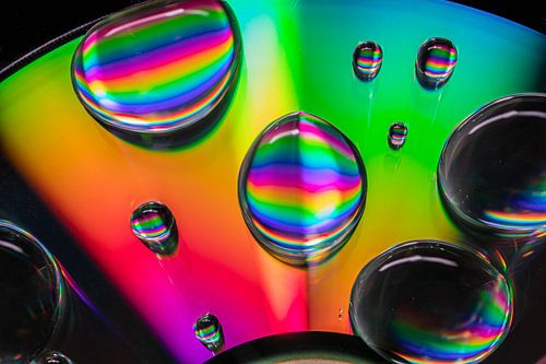 Colourful Water Drops