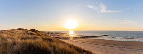 Domburgse strand bij avondlicht 3