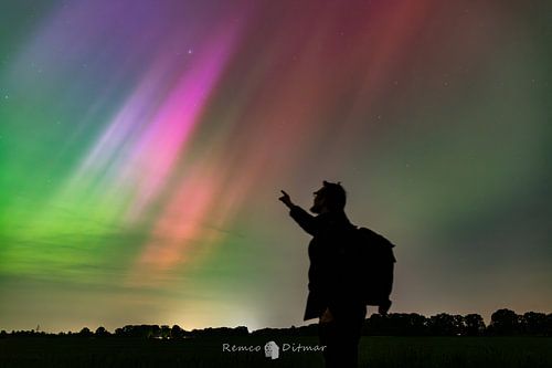 Noorderlicht boven Deurningen