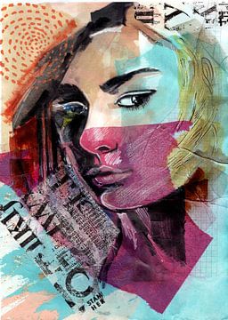 Woman portrait in urban style. by Ariadna de Raadt-Goldberg