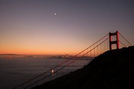 Sunset over San Francisco by Piotr Snoch