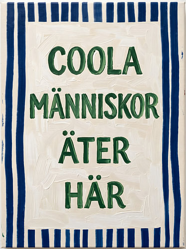 Some brilliant people eat here in Swedish.