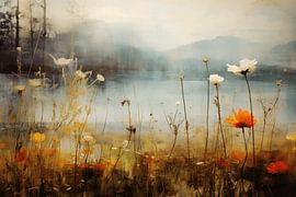 Landscape with flowers "Indian summer" by Studio Allee