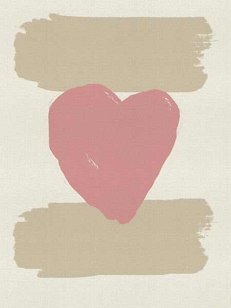 Minimalistische abstrakte Kunst. Sanfte Liebe. von Abstrakte minimalistische Kunst