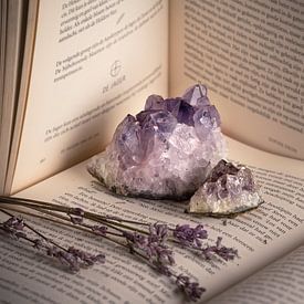 Spiritueller Amethyst mit Lavendel von Lisa Moulen