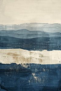 Endlose Schichten von blauem Horizont und sanfter Bewegung