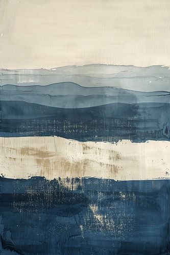 Des couches infinies d'horizon bleu et de mouvement doux