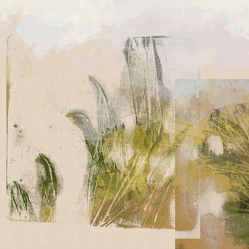 Neutral Botanical Art in Beige and Olive by Dina Dankers