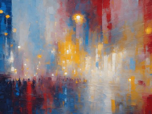 The woman in the red dress