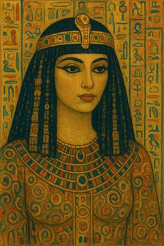 Cleopatra, Queen of Egypt painting. by Gallery Hoppenbrouwers