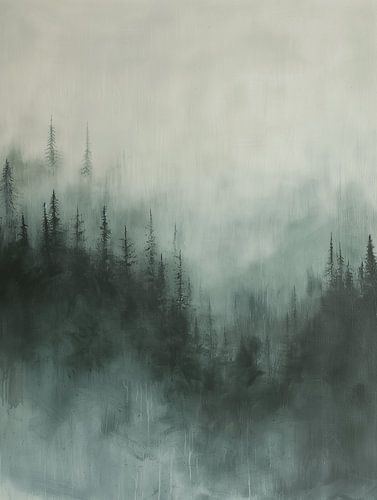 Forêts dans la brume sur Artsy