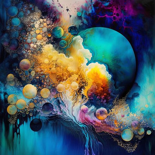 Kleuren Oerknal Digitaal Kunst Fantasie