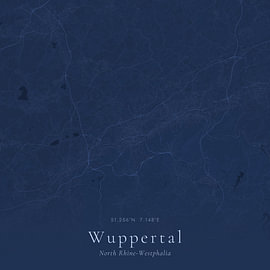 Vintage map of Wuppertal, Germany by Prints of Place
