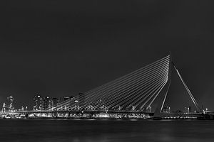 Erasmusbrug Zwart Wit