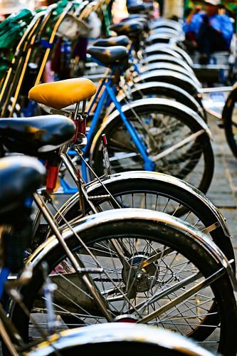 Geometric perspective of rickshaw wheels