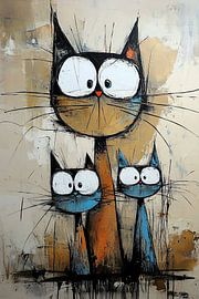 Familienporträt von Blickfänger Gemälde