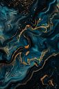 Swirling energies in dark blue and gold by artefacti thumbnail