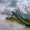 Hiding Seceda - Dolomites - Italy by Teun Ruijters