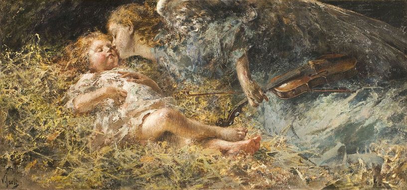 Der Engelsmusiker, Vincenzo Irolli, 1900-05 von Atelier Liesjes