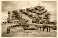 Alte Postkarte Fenix Lagerhaus und Rijnhaven Brücke von Frans Blok Miniaturansicht