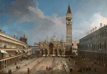 Canaletto,Het Piazza San Marco in Venetië