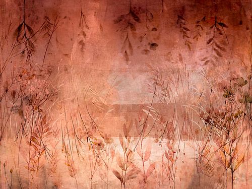 Scandinavische herfst weide fantasie abstractie