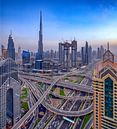 Snelwegkruising Dubai van Rene Siebring thumbnail