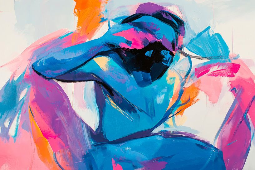 Explosion de couleurs : la nostalgie lointaine de la corporalité par Poster Art Shop