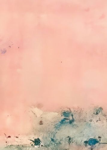 Wabi-Sabi in zartem Pastellrosa