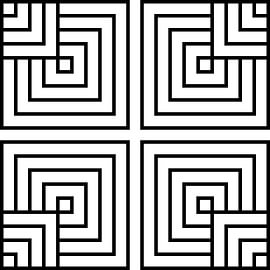 Overlapp | 2x2 | N=05 | L=1:3 | V=04 von Gerhard Haberern