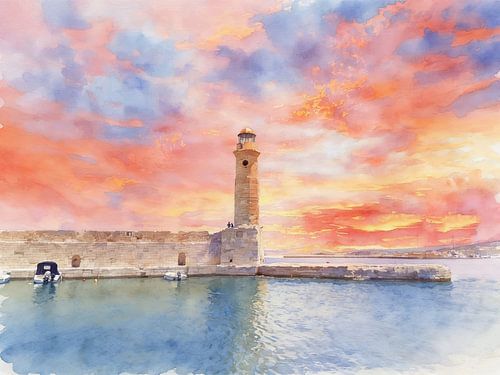Kreta - Leuchtturm von Rethymno