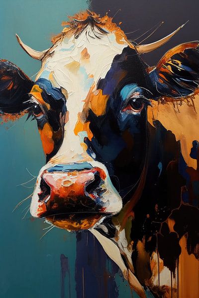 Portrait of a cow by Bert Nijholt