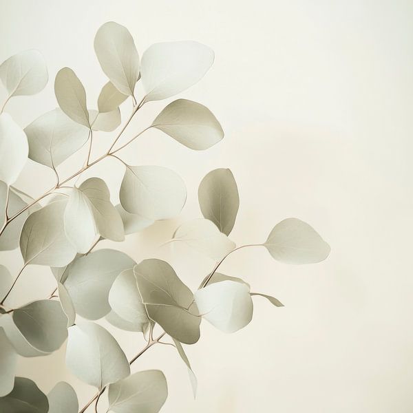 Branches d'eucalyptus minimalistes par Poster Art Shop