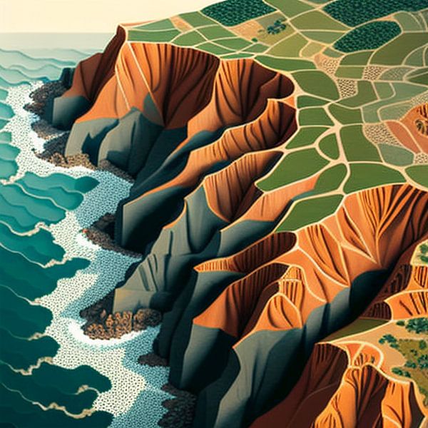 Géométrie de la côte par Vythryd Arts