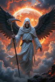 NOXARIS - Der weiße Sensenmann im Licht des Sonnenuntergangs von INFERAURUM