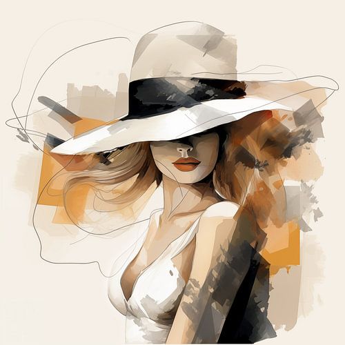 Vrouw met hoed