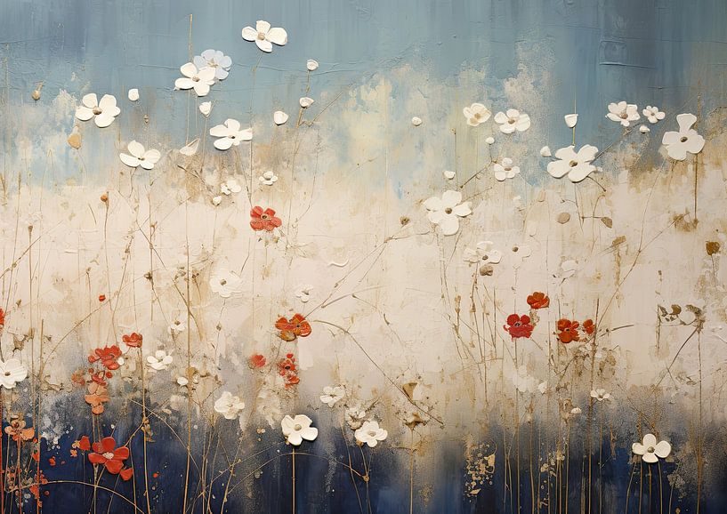 Gemälde mit Blumen 840062 von Wunderbare Kunst