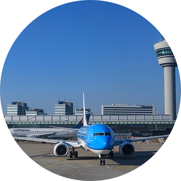KLM vliegtuig op de luchthaven Amsterdam Schiphol