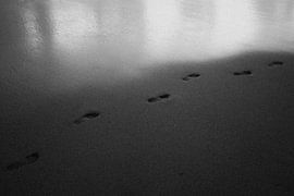 Schritte an einem Strand in Costa Rica, rau von Nicole de Ruijter