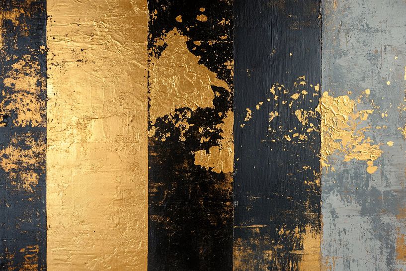 Gold abstrakt mit Textur von Art & Soul Creations