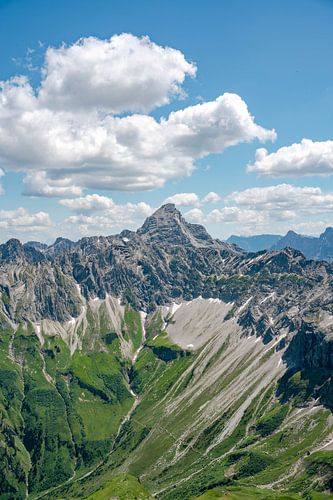 Uitzicht op de Hochvogel in de Allgäuer Alpen