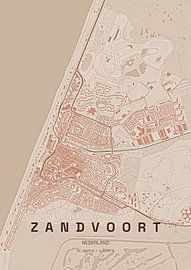 Lageplan von Zandvoort von Stef van Campen