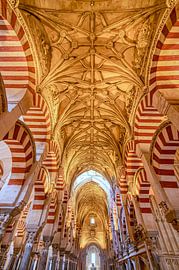 Moorish arches in the mosque of Córdoba by Alexander Baumann