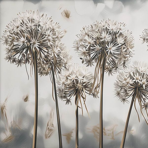 Floating Seeds in the Wind by Color Square